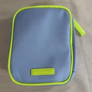 Drunk Elephant Bag Skincare Cosmetics Makeup Blue Green Zipper Case Travel Zip